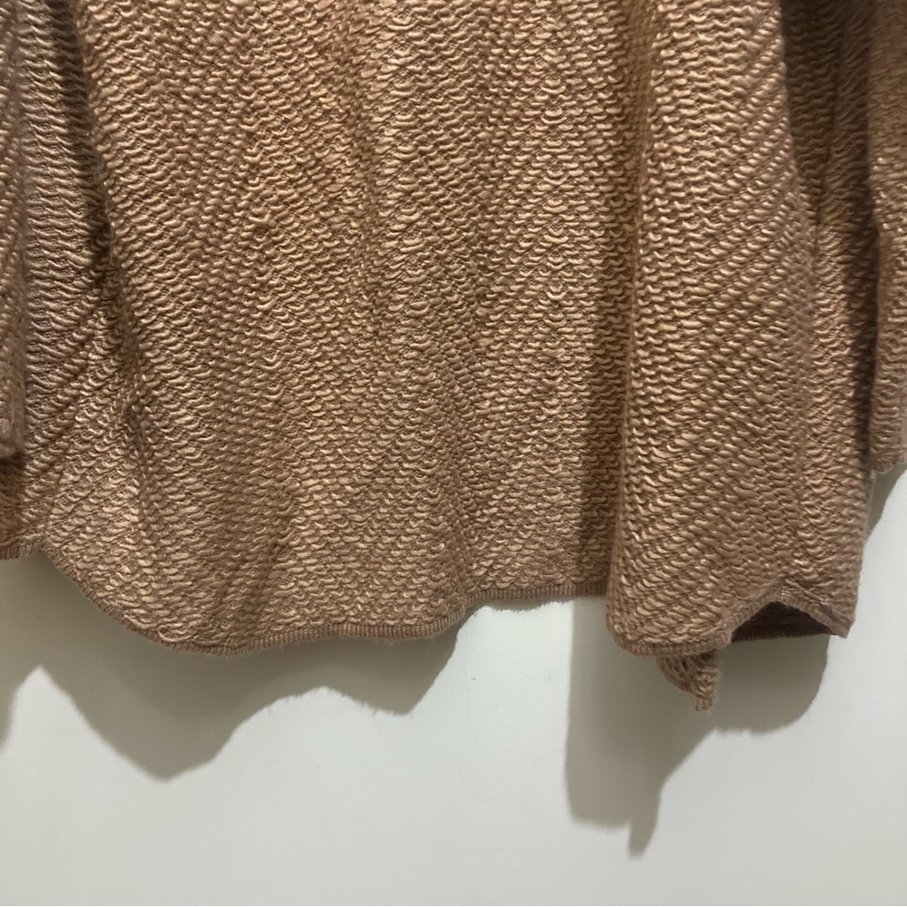 Z Supply Molly Boucle Open Front Long Sweater Size Small New Tan Brown - Picture 9 of 11